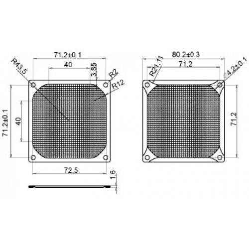 Охлаждане за компютри > Evercool FGF-80/M/BK (снимка 2)