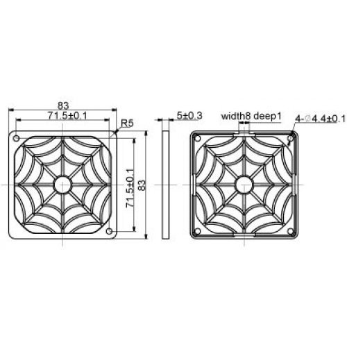 Охлаждане за компютри > Evercool FGF-80/P (снимка 2)