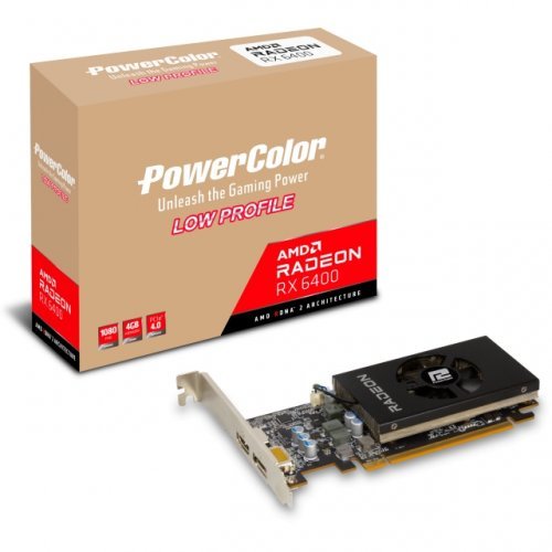 Видео карта PowerColor PC-VC-6400-4GB-LP (снимка 4)