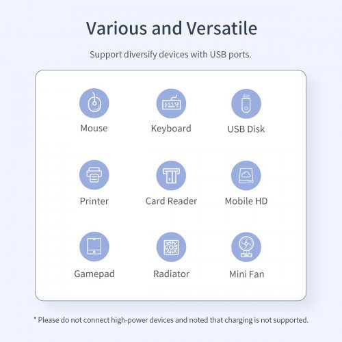 USB Hub Orico FL02-WH FL02-WH-BP (снимка 8)