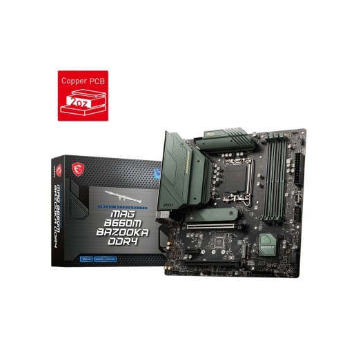 Дънна платка MSI MAG B660M BAZOOKA DDR4 911-7D43-006 (снимка 1)