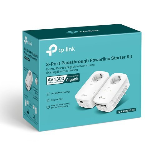 Powerline адаптер TP-Link PA8033P KIT (снимка 3)