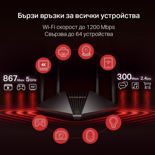 Безжичен рутер Mercusys MR30G (снимка 10)