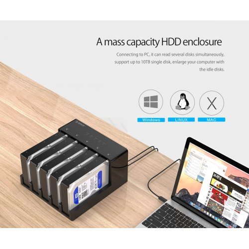 Кутии за дискове > Orico 6558US3 6558US3-C-EU-BK (снимка 8)