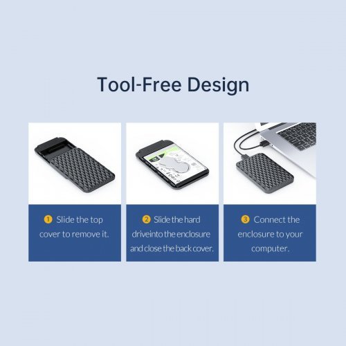 Кутия за диск Orico 2520U3-BK-EP (снимка 14)