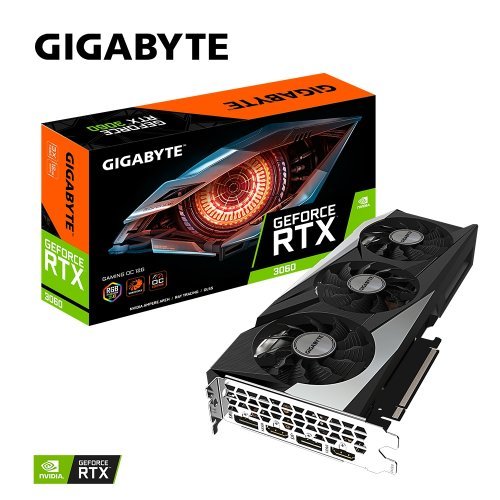 Видео карта Gigabyte GeForce RTX 3060 GAMING OC 12G rev. 2.0 N3060GAMING OC-12GD 2.0 (снимка 1)