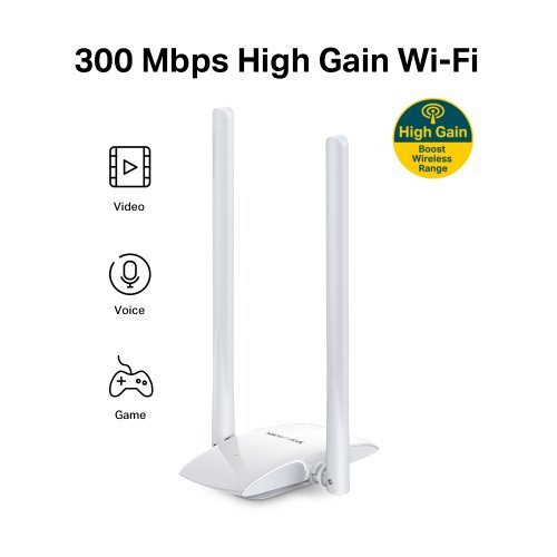 Мрежова карта Mercusys MW300UH (снимка 3)