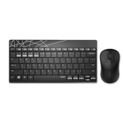 Клавиатура и мишка Rapoo 8000M Black RAPOO-18312