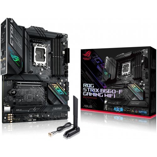 Дънна платка Asus ROG STRIX B660-F GAMING WIFI 90MB18R0-M0EAY0 (снимка 1)
