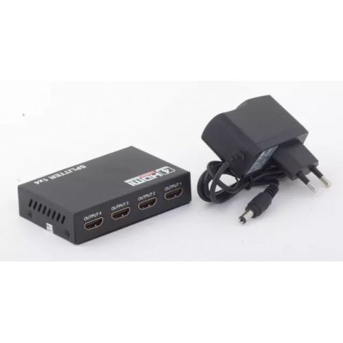 Видео сплитер HDMI SPLITTER 1X4 VER1.4 63402 (снимка 1)