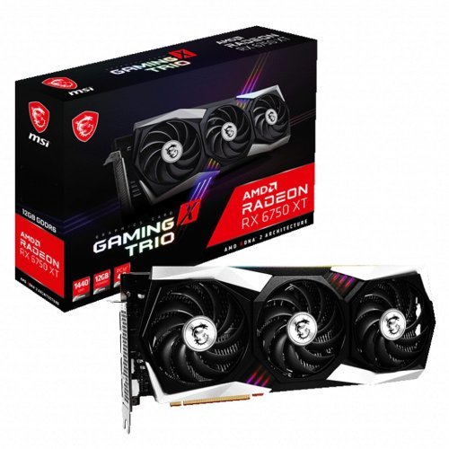 Видео карта MSI Radeon RX 6750 XT GAMING X TRIO RX_6750_XT_GAMING_X_TRIO_12G (снимка 1)