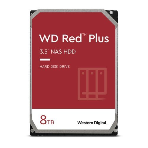 Твърд диск Western Digital Red Plus HDD-SATA3-8000WD-REDPL (снимка 1)
