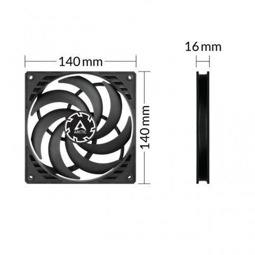 Вентилатор Arctic Cooling P14 SLIM PWM PST ACFAN00268A (снимка 6)