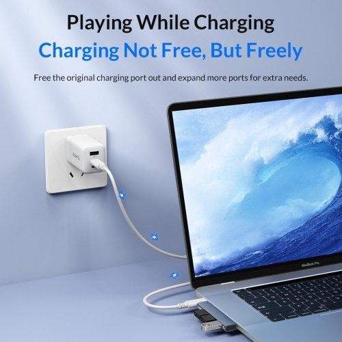 USB Hub Orico AH-W13-GY AH-W13-GY-BP (снимка 5)