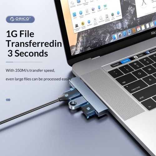 USB Hub Orico AH-W13-GY AH-W13-GY-BP (снимка 7)