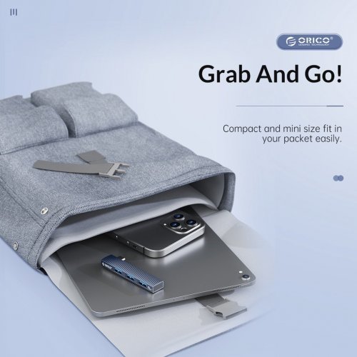USB Hub Orico AH-W13-GY AH-W13-GY-BP (снимка 9)