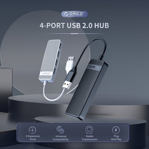 USB Hub Orico FL02-BK FL02-BK-BP (снимка 4)