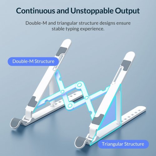 Стенд за лаптоп Orico PFB-A24-WH PFB-A24-WH-BP (снимка 9)