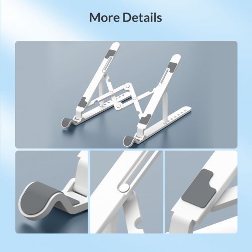 Стенд за лаптоп Orico PFB-A24-WH PFB-A24-WH-BP (снимка 18)