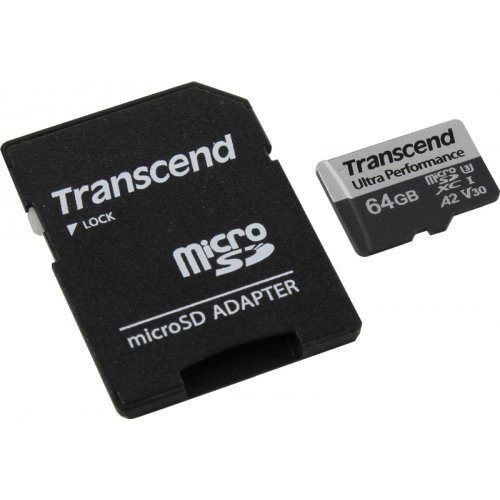 Флаш карта Transcend UHS-I U3 A2 TS64GUSD340S (снимка 2)