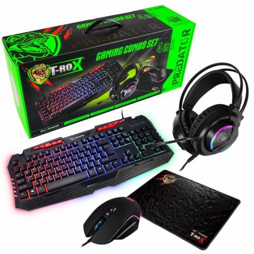 Гейминг комплект Roxpower T-ROX 4 in 1 PREDATOR (снимка 1)