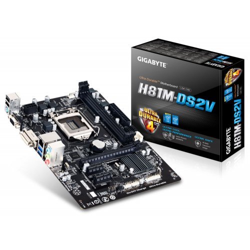 Дънна платка Gigabyte H81M-DS2V (снимка 1)