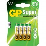 Батерия GP Batteries SUPER AAA(LR03) GP24A 4x  GP-BA-24A-U4
