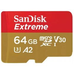 Флаш карта SanDisk Extreme SDSQXAH-064G-GN6MA
