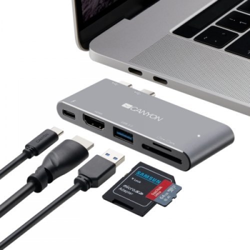 USB хъб Canyon DS-5 CNS-TDS05DG (снимка 4)