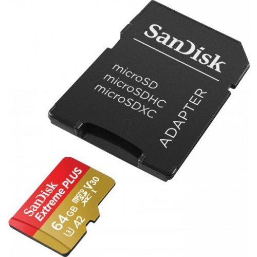 Флаш карта SanDisk Extreme PLUS SDSQXBU-064G-GN6MA (снимка 1)