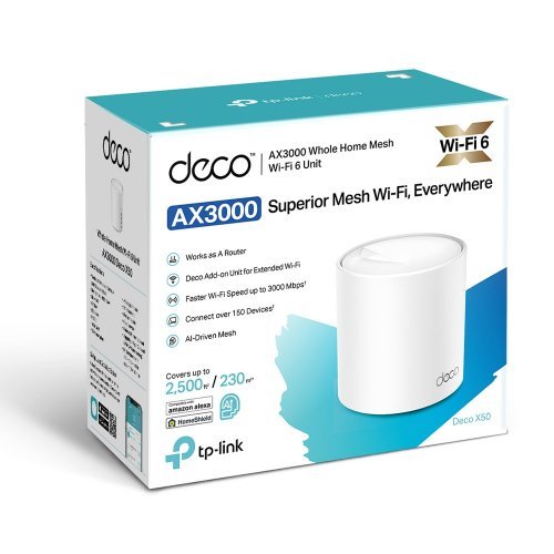 MESH система TP-Link Deco X50 (1-pack) DECO X50(1-PACK) (снимка 2)