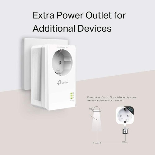 Powerline адаптер TP-Link TL-PA7017P (снимка 3)