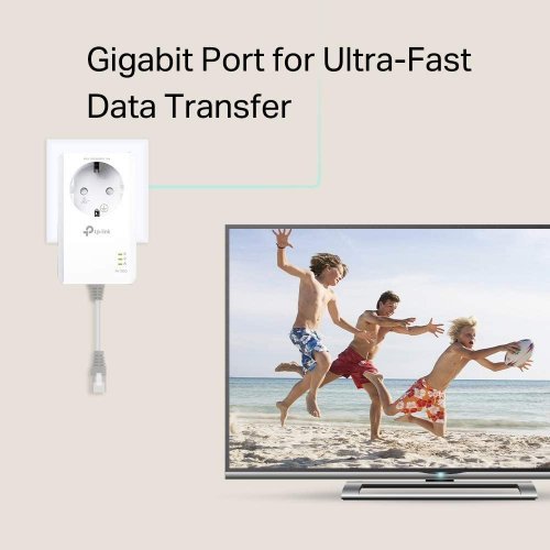 Powerline адаптер TP-Link TL-PA7017P (снимка 4)