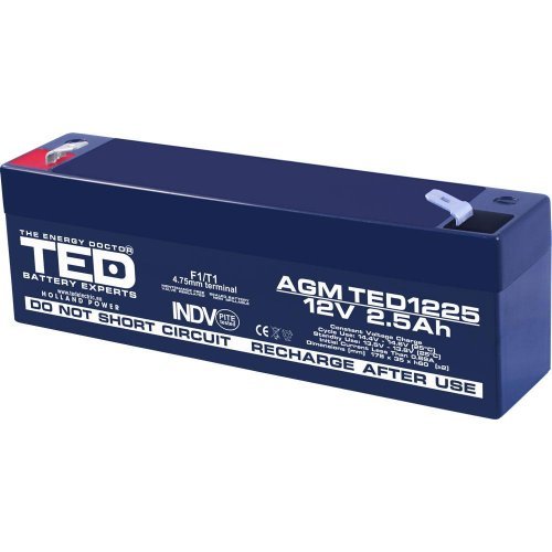 Батерия за UPS TED ELECTRIC TED-1225 (снимка 1)