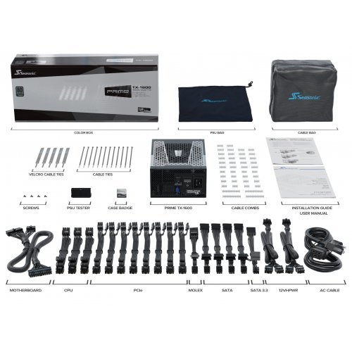 Захранващ блок Seasonic SSR-1600TR (снимка 6)