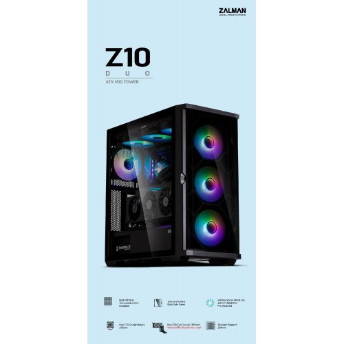 Компютърна кутия Zalman ZM-Z10-DUO (снимка 3)