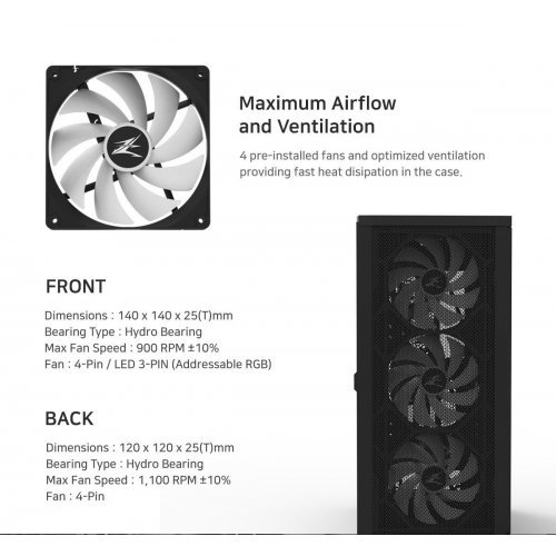 Компютърна кутия Zalman ZM-Z10-PLUS (снимка 13)