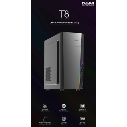 Компютърна кутия Zalman ZM-T8 (снимка 3)
