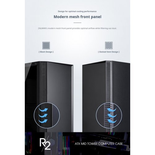 Компютърна кутия Zalman ZM-R2-BLACK (снимка 8)
