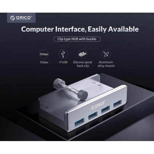 USB хъб Orico MH4PU-SV-BP (снимка 6)