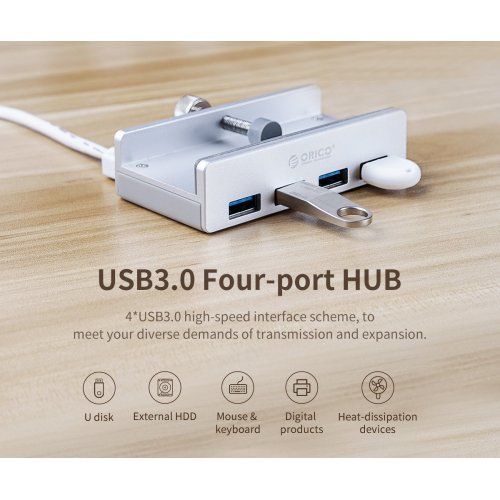 USB хъб Orico MH4PU-SV-BP (снимка 9)