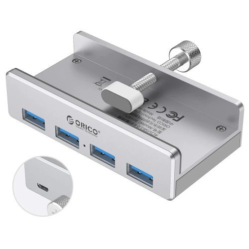 USB хъб Orico MH4PU-P-SV-BP (снимка 1)