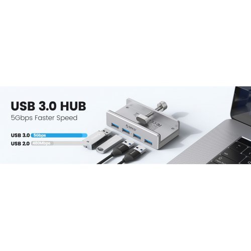 USB хъб Orico MH4PU-P-SV-BP (снимка 11)
