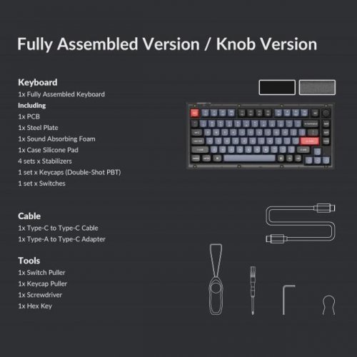 Клавиатура Keychron KEYCHRON-KEY-V1-D3 (снимка 2)