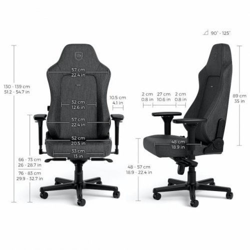 Геймърски стол noblechairs HERO TX Fabric NOBLE-GAGC-238 (снимка 6)