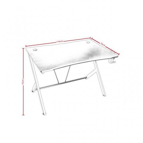 Компютърни бюра > Nitro Concepts D12 Black/Red NITRO-GAGC-172 (снимка 4)