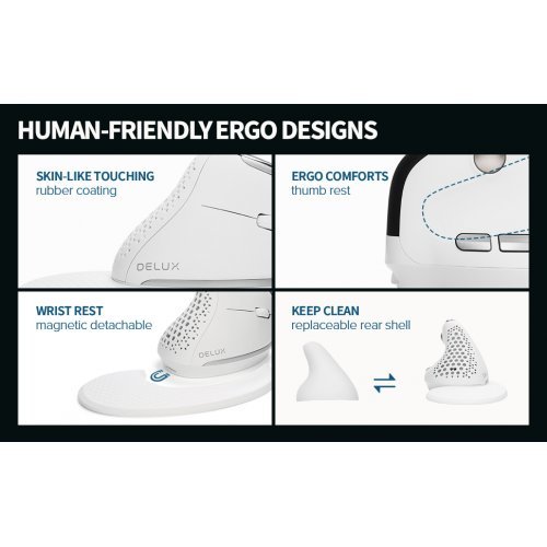 Мишка Delux M618XSD_White (снимка 3)