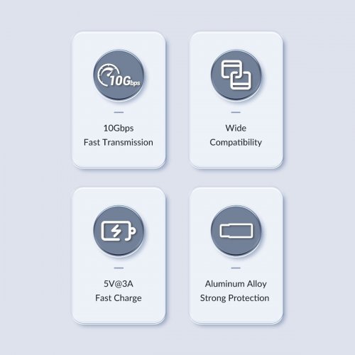 USB кабели и преходници > Orico AH-AC10-GY-BP (снимка 4)