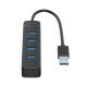 USB Hub Orico TWU3-4A-BK-EP