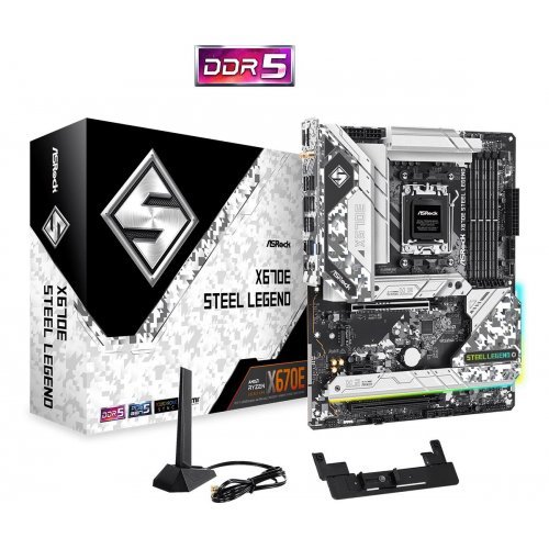 Дънна платка ASRock X670E Steel Legend (снимка 1)